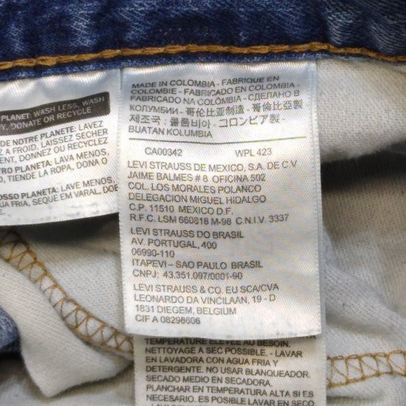 Levi's 559 Relaxed Straight Fit Vintage Denim Blue Jeans 38x30 Red Tag EUC - Picture 7 of 12